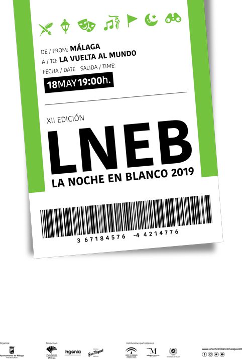 Proceso creativo del cartel de La Noche en Blanco de Málaga 2019